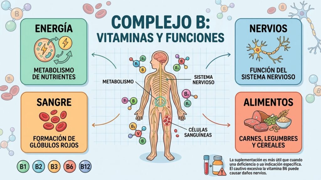 Complejo B y las señales que conviene vigilar