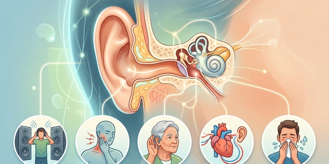 Zumbidos, dolor y sensación de oído tapado pueden tener causas fuera del oído.