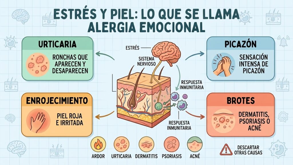 Cómo saber si el estrés está afectando a tu piel