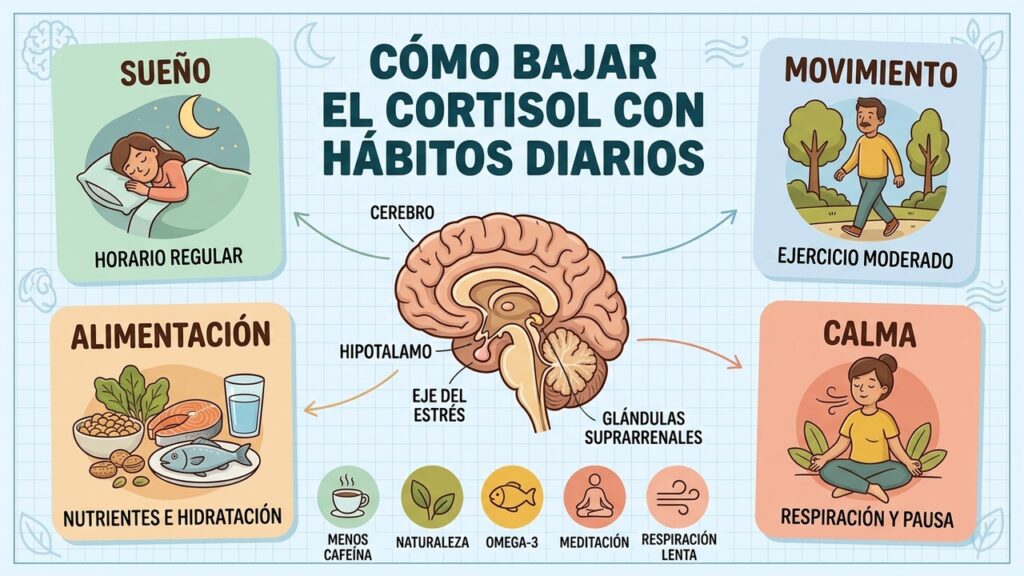 La forma más sencilla de ayudar a bajar el cortisol