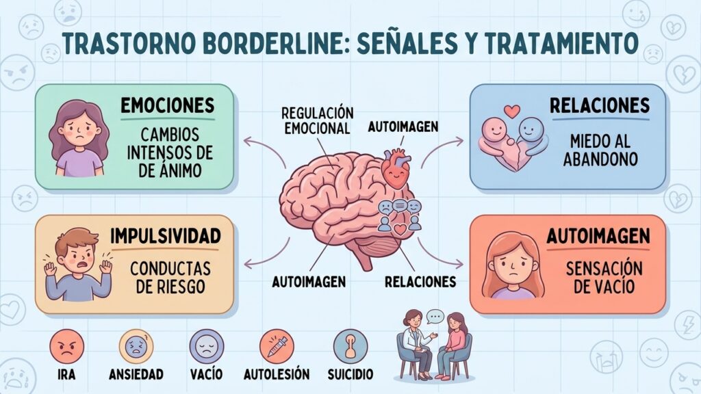 El trastorno borderline puede intensificar las emociones, las relaciones y el miedo al abandono.
