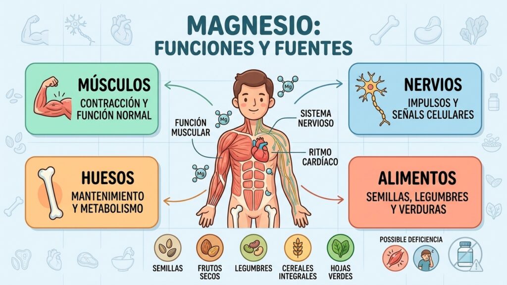 Magnesio y las señales que pueden indicar una carencia