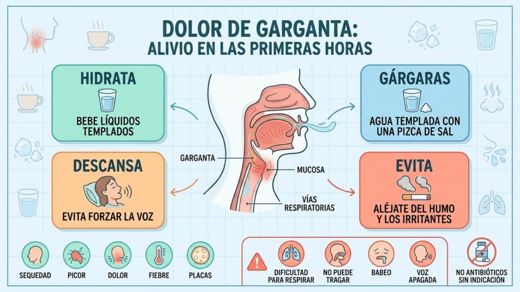 Dolor de garganta qué hacer ante los primeros síntomas