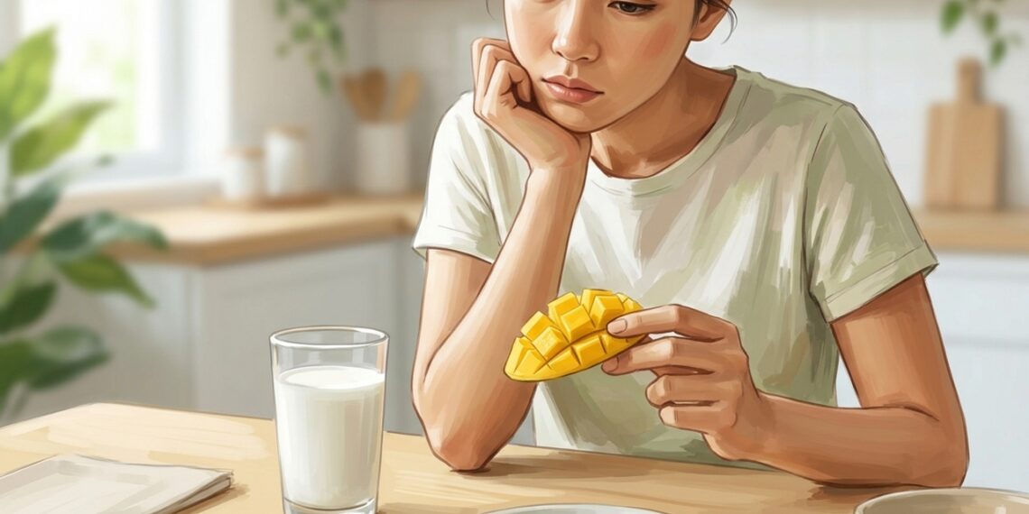 Mango y leche pueden combinarse sin crear toxinas ni provocar una intoxicación.