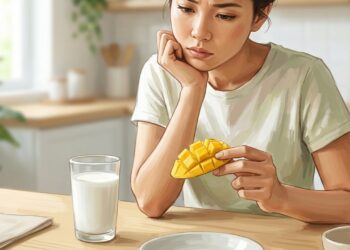 Mango y leche pueden combinarse sin crear toxinas ni provocar una intoxicación.