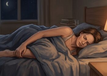 Un estiramiento suave puede ayudar a relajar un calambre nocturno en la pantorrilla.
