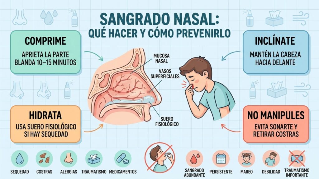 Nariz seca y las claves para prevenir la epistaxis