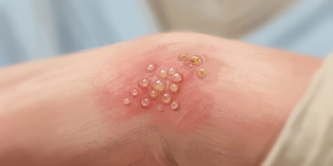 Ardor, hormigueo y ampollas agrupadas pueden indicar un brote de herpes en la piel.