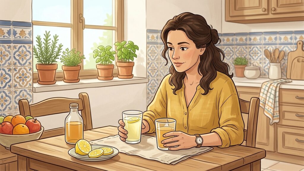 Vinagre de manzana y agua con limón: complementos, no soluciones milagrosas.