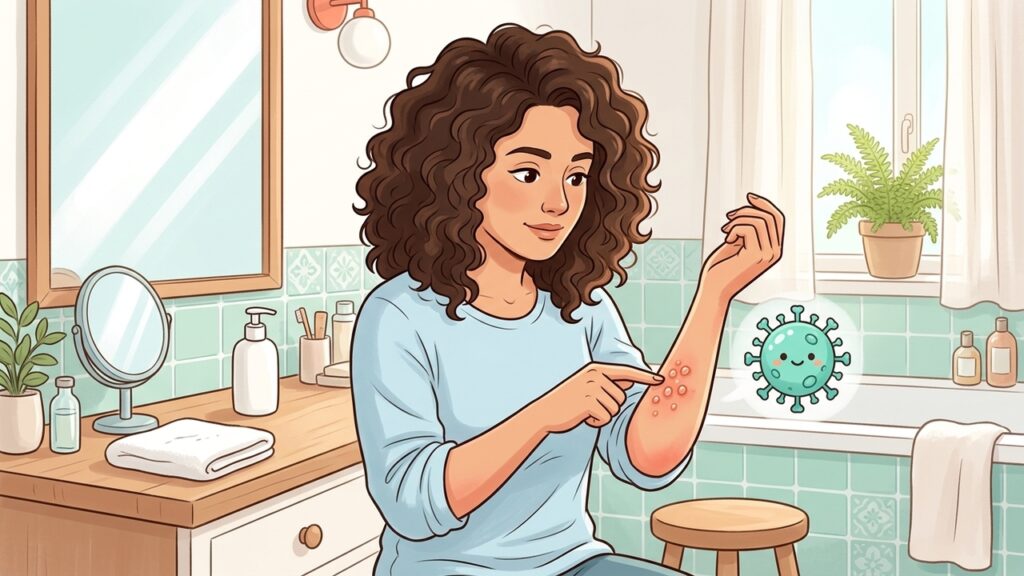 Ardor, hormigueo y ampollas agrupadas pueden indicar un brote de herpes en la piel.