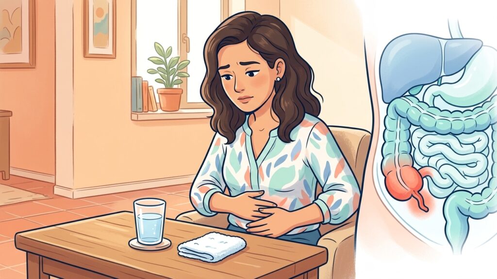 El dolor abdominal derecho puede relacionarse con el apéndice, la vesícula, el riñón o el ovario.