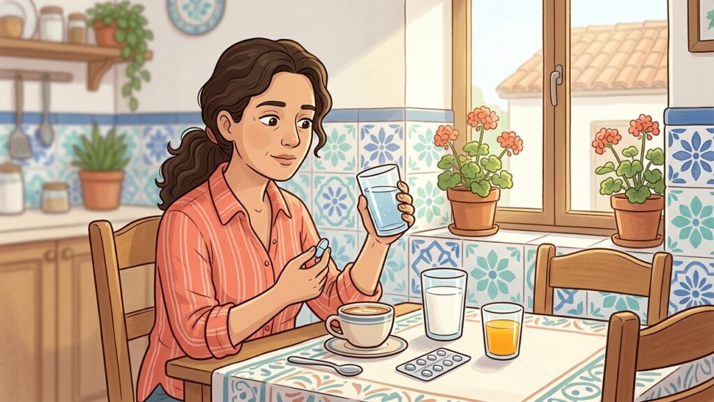 El agua suele ser la opción más segura para tomar medicamentos y evitar interacciones.