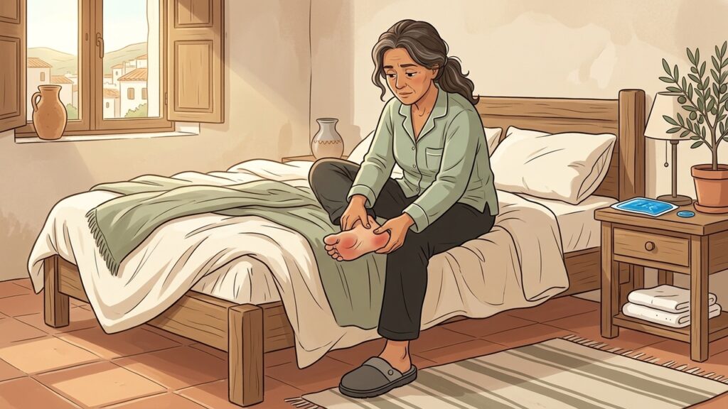El dolor de los primeros pasos puede relacionarse con la sobrecarga de la fascia plantar.
