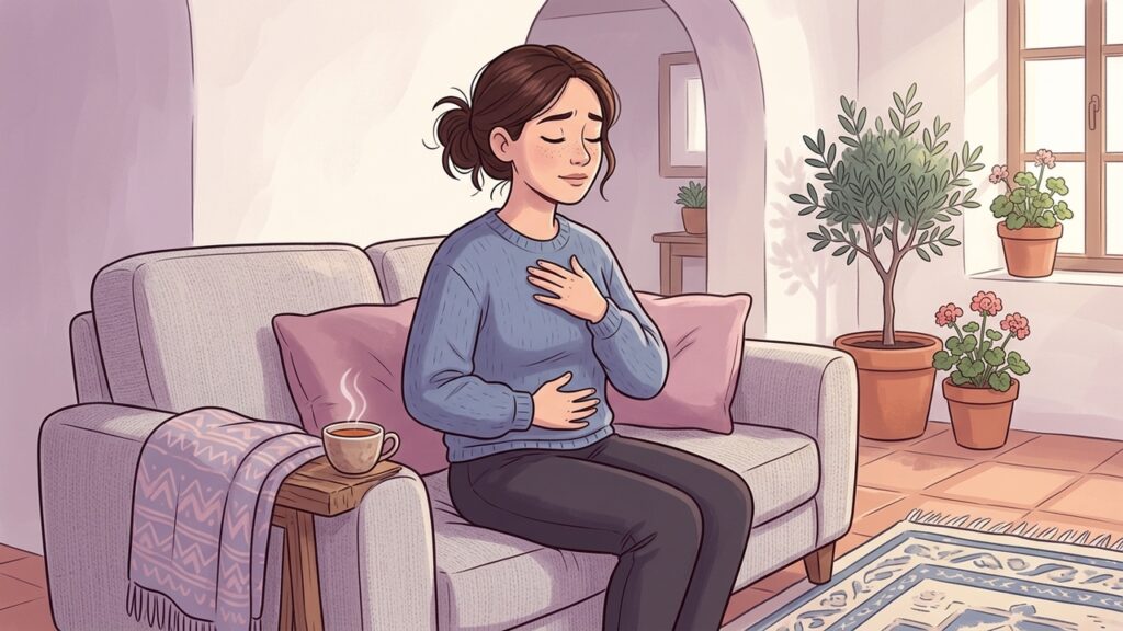 La ansiedad puede expresarse físicamente a través del corazón, la respiración y el intestino.