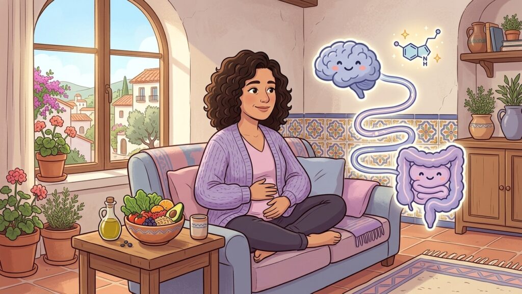 La serotonina participa en el cerebro, el intestino, la circulación y otras funciones.