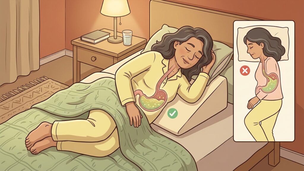 Dormir sobre el lado izquierdo puede reducir significativamente el reflujo gastroesofágico nocturno.