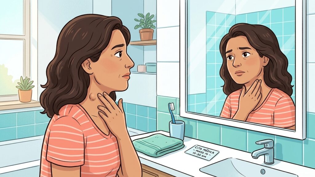 Un bulto en el cuello puede ser benigno, pero su evolución orienta la evaluación.
