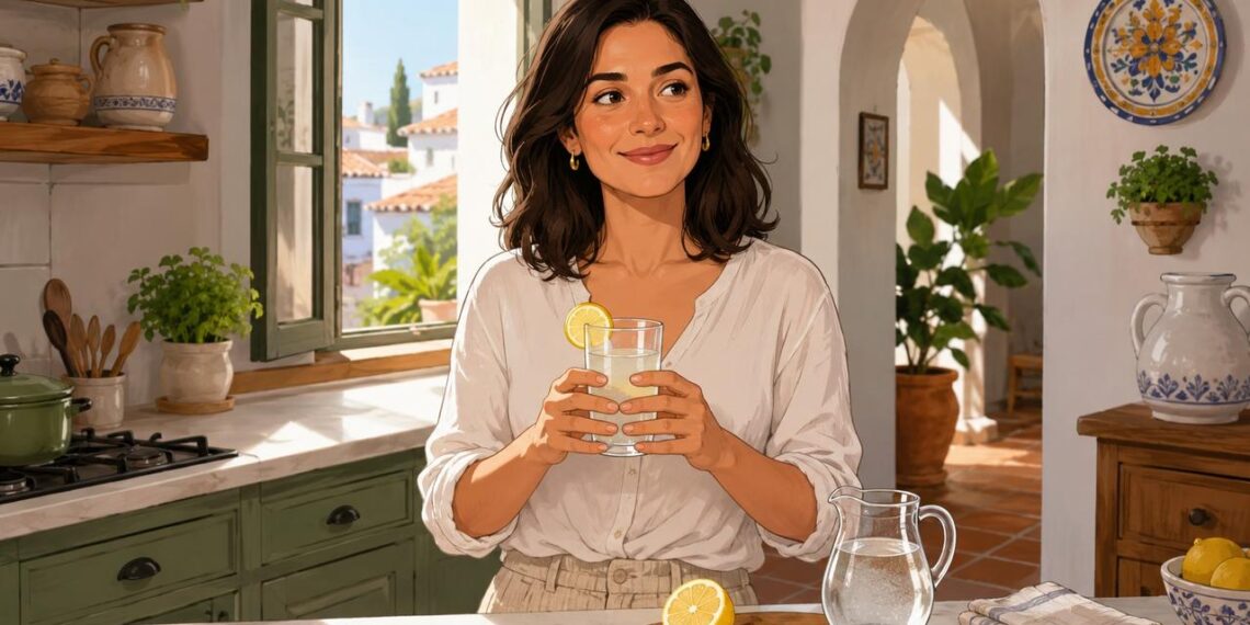 El agua con limón puede ayudar a hidratarse al empezar la mañana.