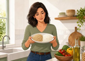 Arroz integral y blanco no impactan igual en la glucosa sanguínea.
