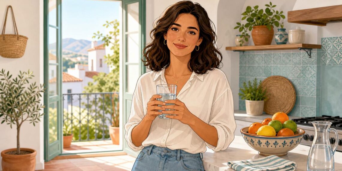 Beber agua al levantarse ayuda a rehidratar el cuerpo tras el sueño.
