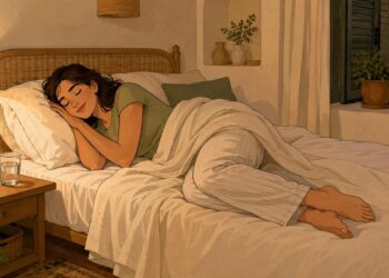 Dormir sobre el lado izquierdo puede aliviar el reflujo nocturno.