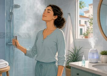 El vapor y la humedad pueden aliviar temporalmente la congestión nasal leve.