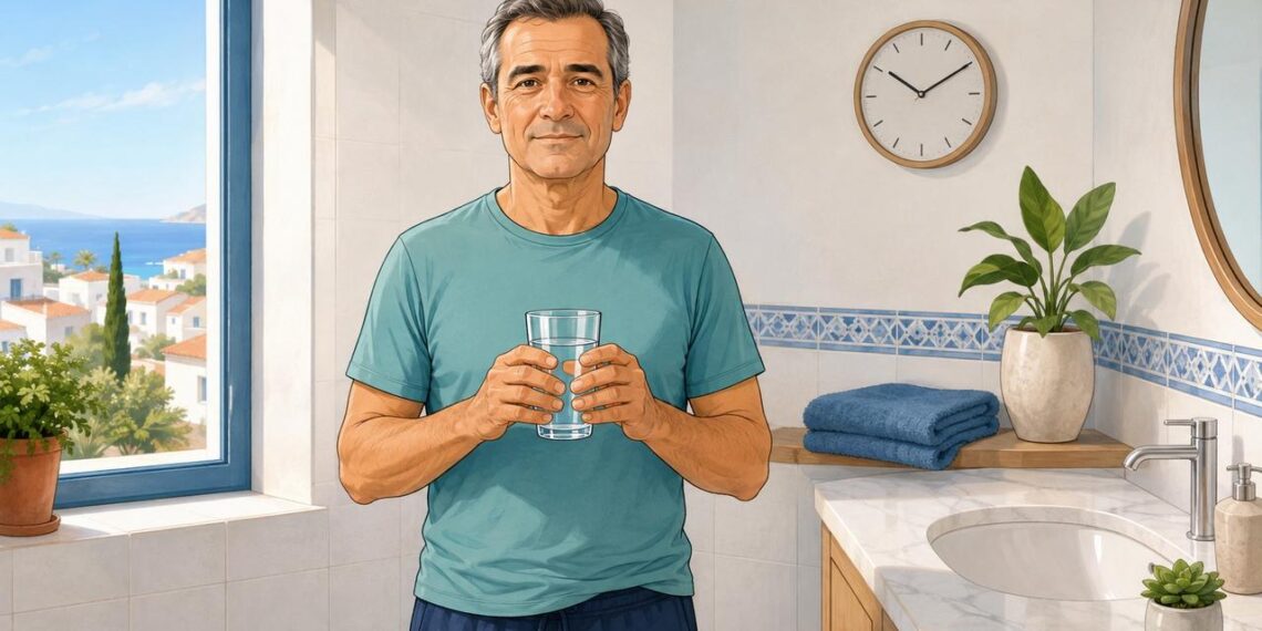 Hábitos diarios como hidratarse bien ayudan a cuidar la próstata después de los 50.