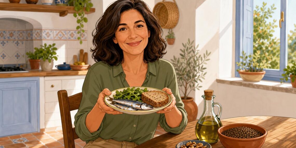 Una dieta mediterránea sencilla ayuda a desinflamar el cuerpo con alimentos cotidianos.