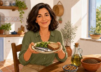 Una dieta mediterránea sencilla ayuda a desinflamar el cuerpo con alimentos cotidianos.
