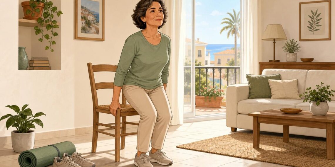 Ejercicios en casa para fortalecer las rodillas y moverse con más confianza.