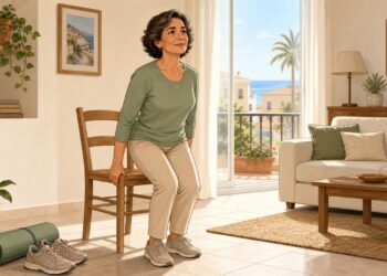 Ejercicios en casa para fortalecer las rodillas y moverse con más confianza.