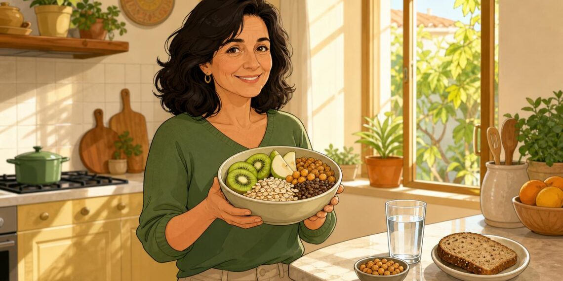 Fibra, agua y alimentos vegetales favorecen un tránsito intestinal más regular.