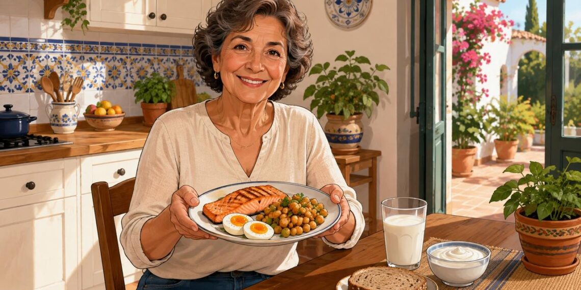 La proteína diaria ayuda a preservar fuerza y masa muscular después de los 60.