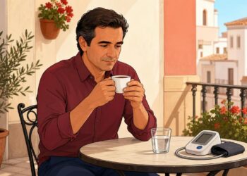 El café diario puede influir en la tensión y el ritmo cardíaco.