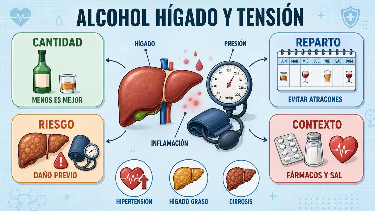 Cantidad, reparto, riesgo previo y contexto marcan el impacto del alcohol.