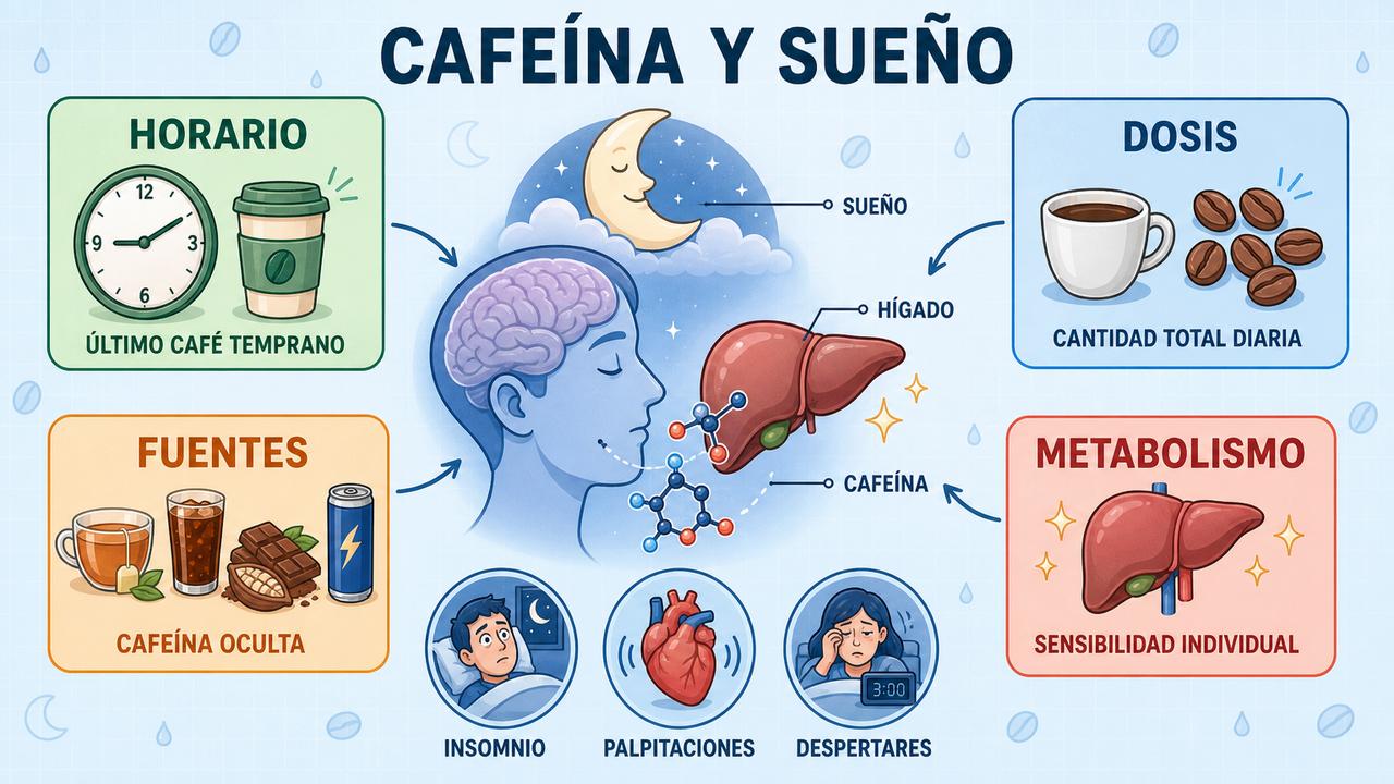 Horario, dosis, fuentes ocultas y metabolismo condicionan el efecto nocturno.
