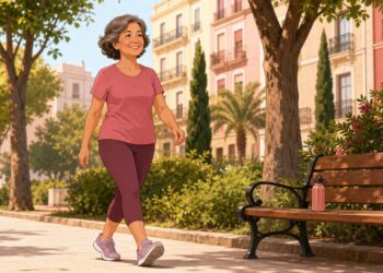 Caminar con regularidad después de los 60 protege corazón y articulaciones.
