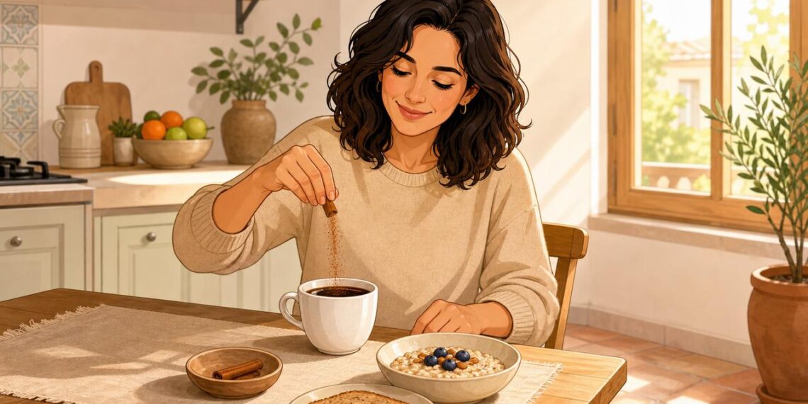 La canela en el café puede ayudar a reducir azúcar añadido.