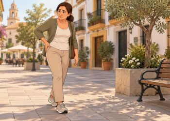 El dolor de cadera al caminar puede relacionarse con glúteos débiles y desgaste.