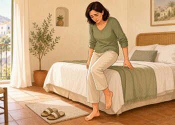 El dolor matutino en el talón puede indicar fascitis plantar.
