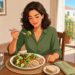 Empezar el plato por verduras puede suavizar los picos de glucosa.