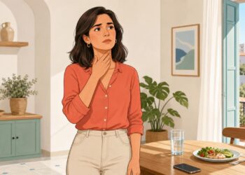 El nudo en la garganta puede relacionarse con reflujo, tensión cervical y ansiedad.
