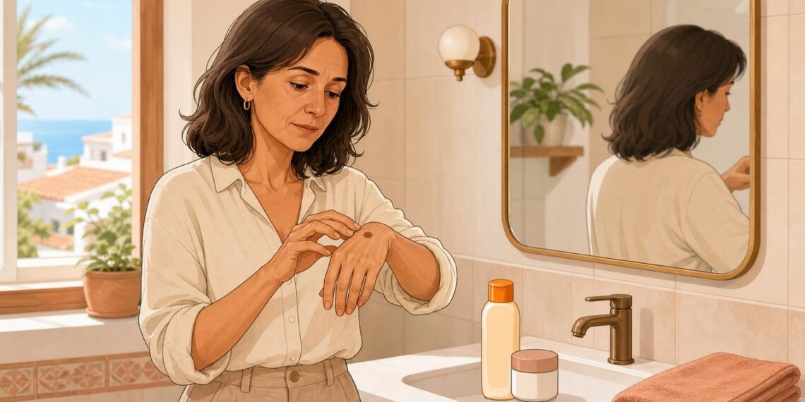 Las manchas oscuras pueden relacionarse con sol, edad y cambios hormonales.