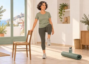 El equilibrio a una pierna ayuda a proteger los tobillos tras los 50.