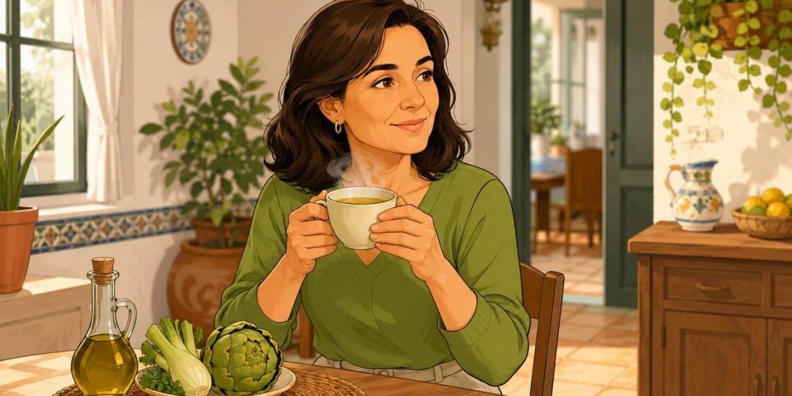La infusión de alcachofa puede apoyar la digestión en personas con hígado graso.