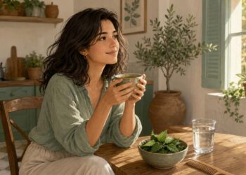El té de ortiga puede complementar el cuidado del cabello debilitado.