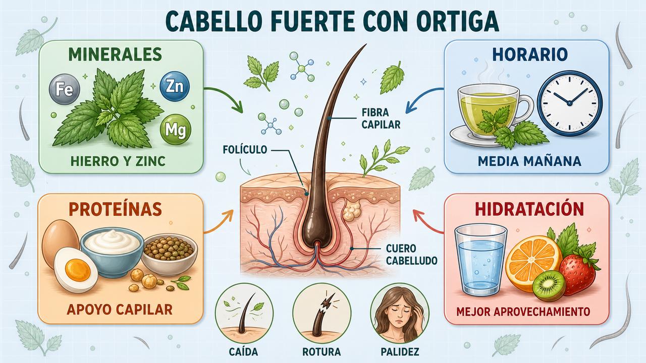 Minerales, horario, proteínas e hidratación sostienen una estrategia capilar más completa.