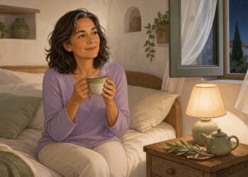 El té de salvia puede integrarse en la rutina nocturna durante la menopausia.