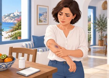 Los moretones repetidos pueden relacionarse con vitamina C baja o medicación.