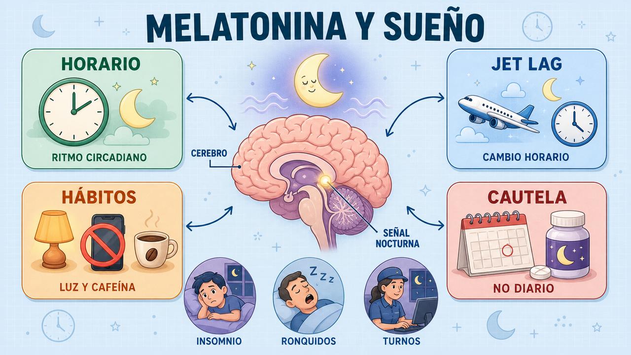 Horario, jet lag, hábitos y cautela orientan un uso más sensato.